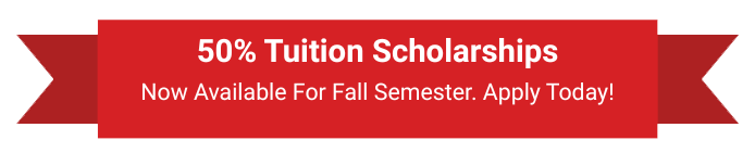 50% Tuition Scholarship 50% Tuition Scholarship